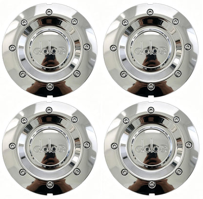 Wheel Center Cap MCD8020NA04 Dolce DC-12 Chrome N516-CAP LG0501-18 Hub Cap, 4PC