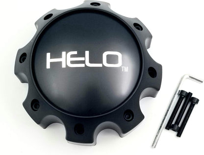 Helo Wheels 1079L170HE1SB S057L170 (MB) CAP-S057L170 Satin Black Center Cap