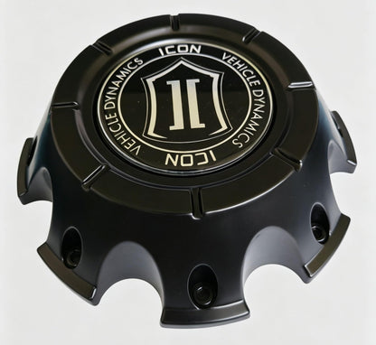 8170H1 Matte Black Wheel Center Cap ICON Vehicle Dynamics Hub RW-CAP-8170H LG2101-22, 1PC