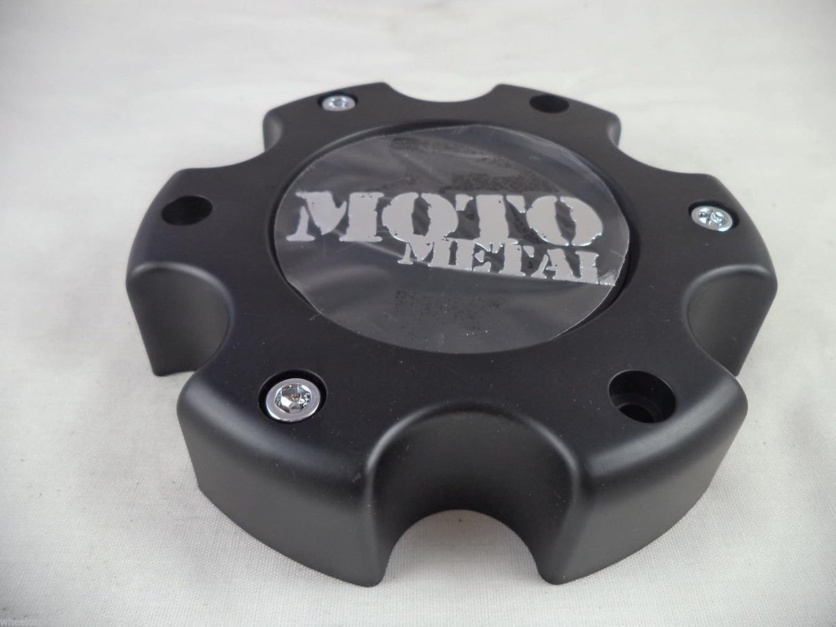 Moto Metal MO909B6139YB Flat Black Wheel Center Caps (1 CAP)