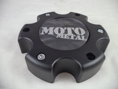 Moto Metal MO909B6139YB Flat Black Wheel Center Caps (1 CAP)