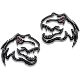Set of 2 Custom Super Dinosaur Head Side Tailgate TRX Hell T-Rex Emblem Badges f