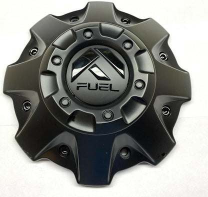 Fuel Wheels 1001-63BLD Matte Black Center Cap 5 and 6 Lug Black Logo M-447