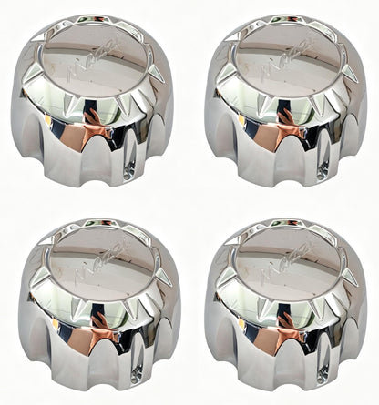 C10755 Chrome Wheel Center Cap Hulk Mazzi C10755-CAP LG1611-01 WG-755, 4Pcs