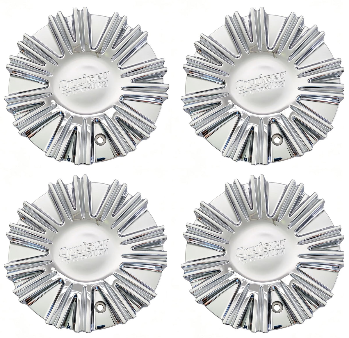 Wheel Center Cap Chrome 6013L179 Cruiser Alloy Hub Cap LG1109-10, 4PC