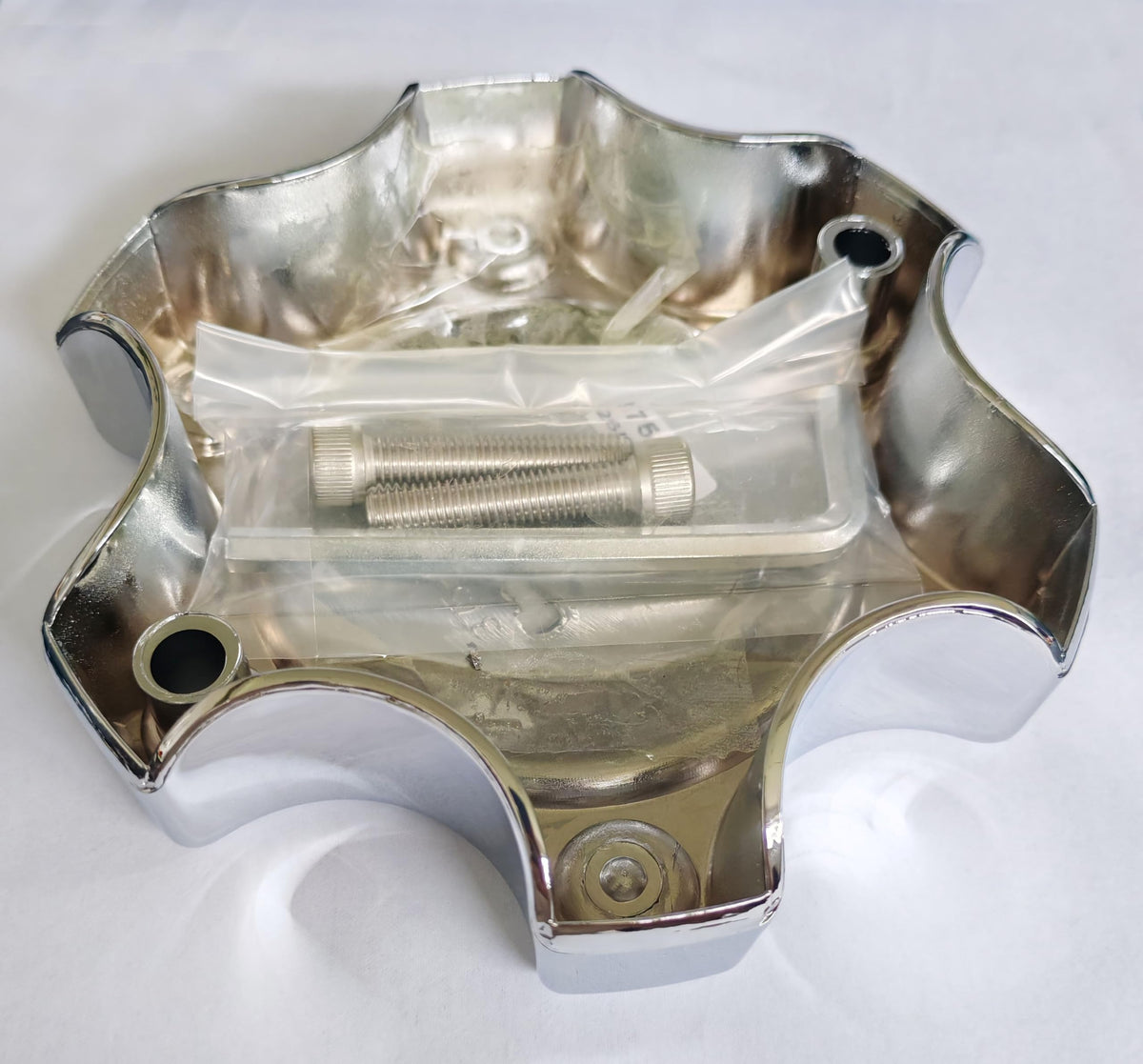C375-6C Chrome Wheel Center Cap 4Pcs
