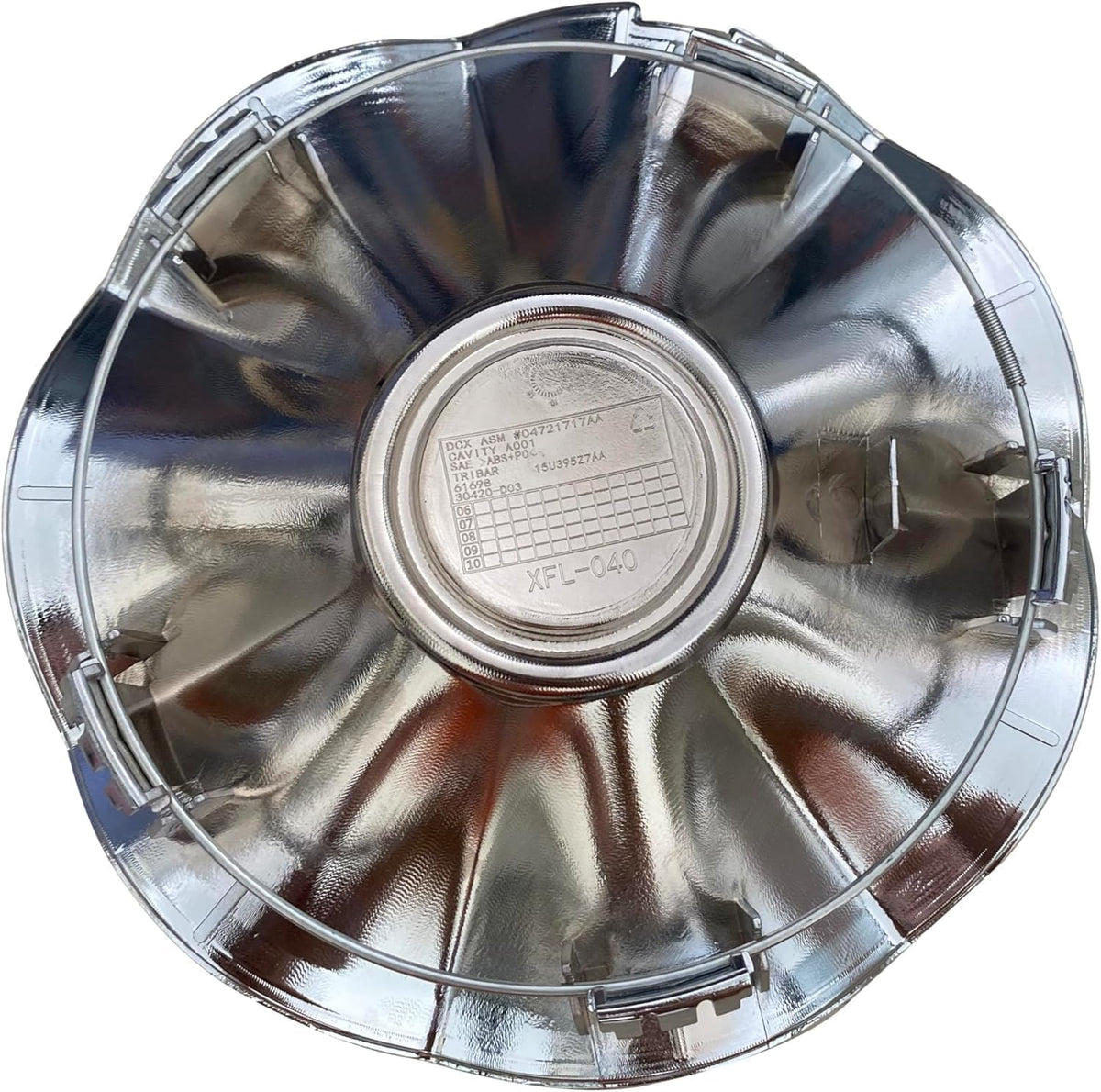 Chrome Wheel Center Hub Caps, Set of 4, XFL-040