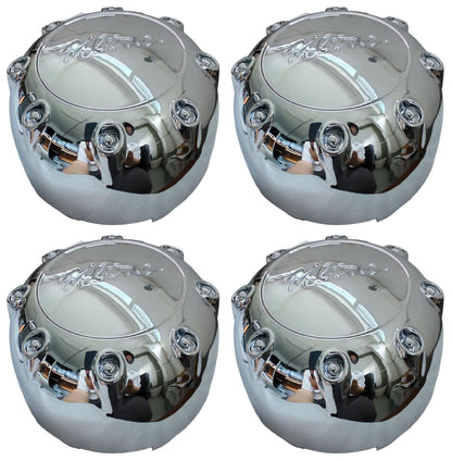 89-9235 Chrome Wheel Center Cap Ultra Motorsports C800906 Hub Cap, 4Pcs