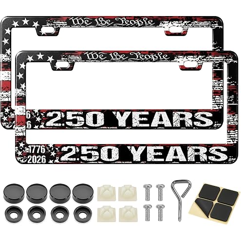 2pcs Car Palm Tree Tropical Life is Good at Beach License Plate Frame Cover Hold