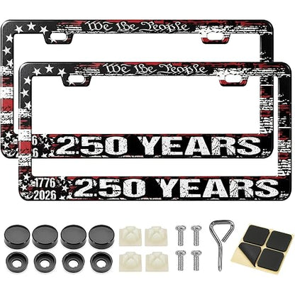 2pcs Car Palm Tree Tropical Life is Good at Beach License Plate Frame Cover Hold
