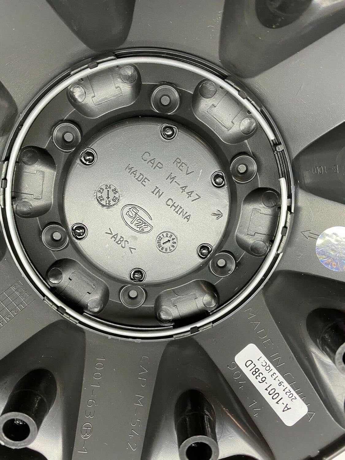 Fuel Wheels 1001-63BLD Matte Black Center Cap 5 and 6 Lug Black Logo M-447