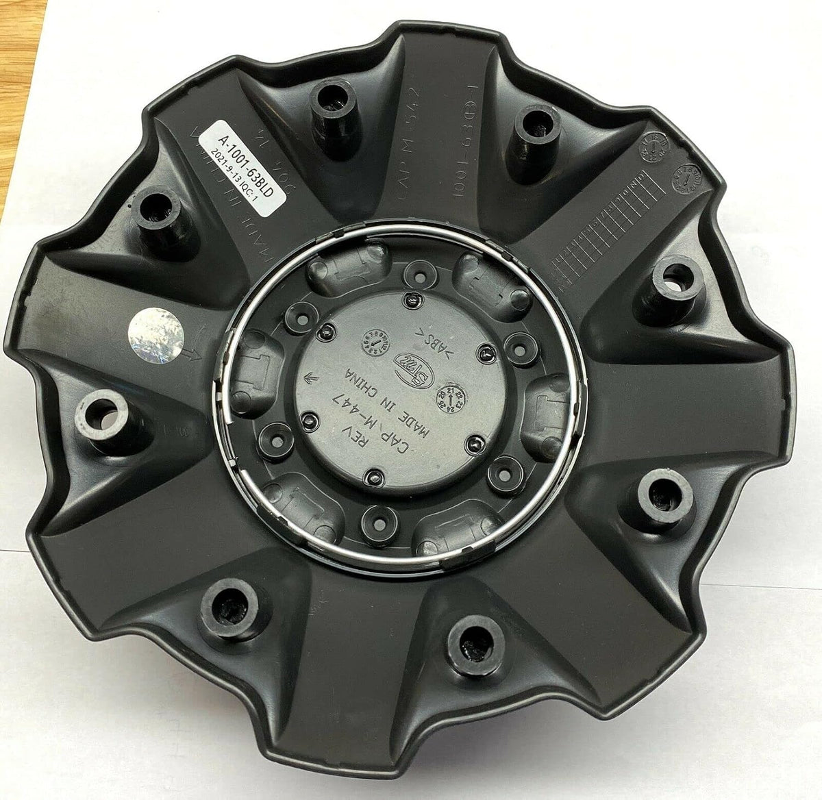 Fuel Wheels 1001-63BLD Matte Black Center Cap 5 and 6 Lug Black Logo M-447