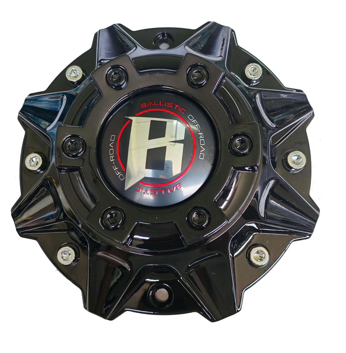 Wheel Center Cap Gloss Black Ballistic 845 Morax LG1208-33 SGD0010 Hub Cap WXORGB,4PC