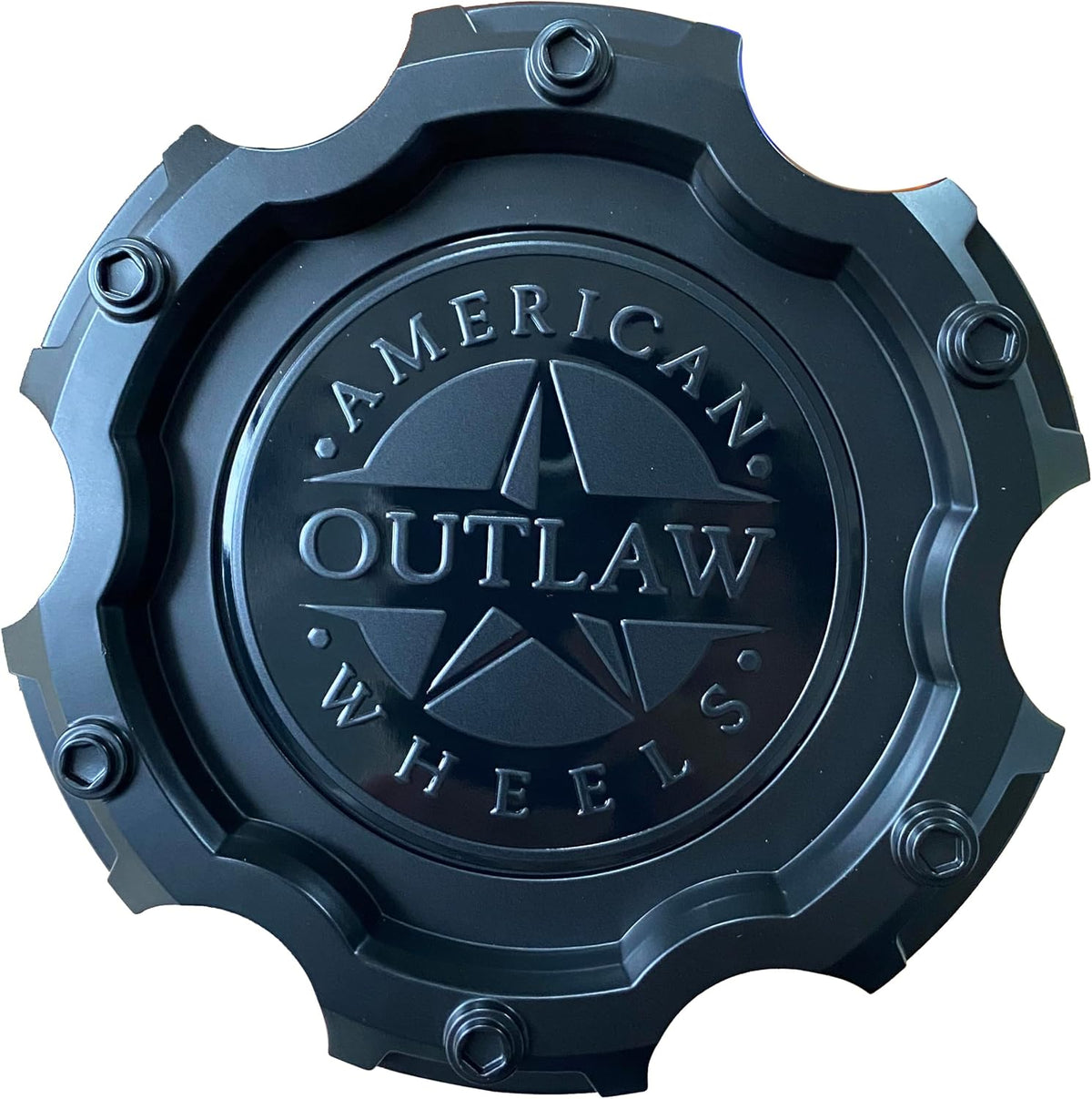Matte Black Wheel Center Cap Hub Cap 5470-61397 for American Outlaw 1PC