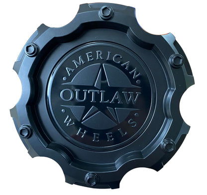 Matte Black Wheel Center Cap Hub Cap 5470-61397 for American Outlaw 1PC