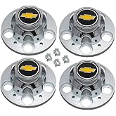 4PCS Wheel Center Cap Hub Cap Cover 46272/46268 for Silverado 2500 3500 Van Subu