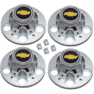 4PCS Wheel Center Cap Hub Cap Cover 46272/46268 for Silverado 2500 3500 Van Subu