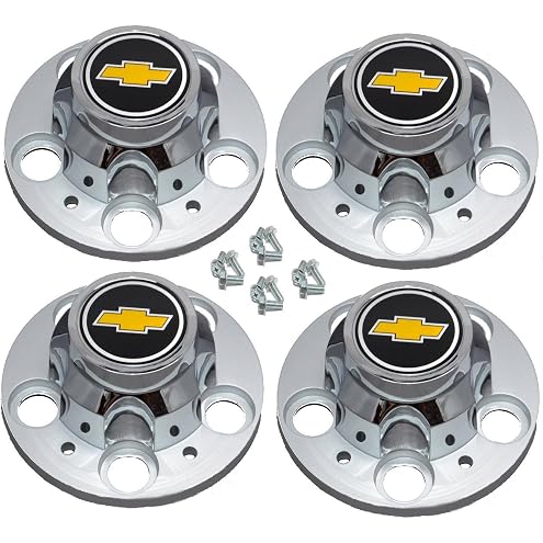 4PCS Wheel Center Cap Hub Cap Cover 46272/46268 for Silverado 2500 3500 Van Subu