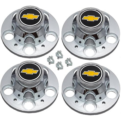 4PCS Wheel Center Cap Hub Cap Cover 46272/46268 for Silverado 2500 3500 Van Subu