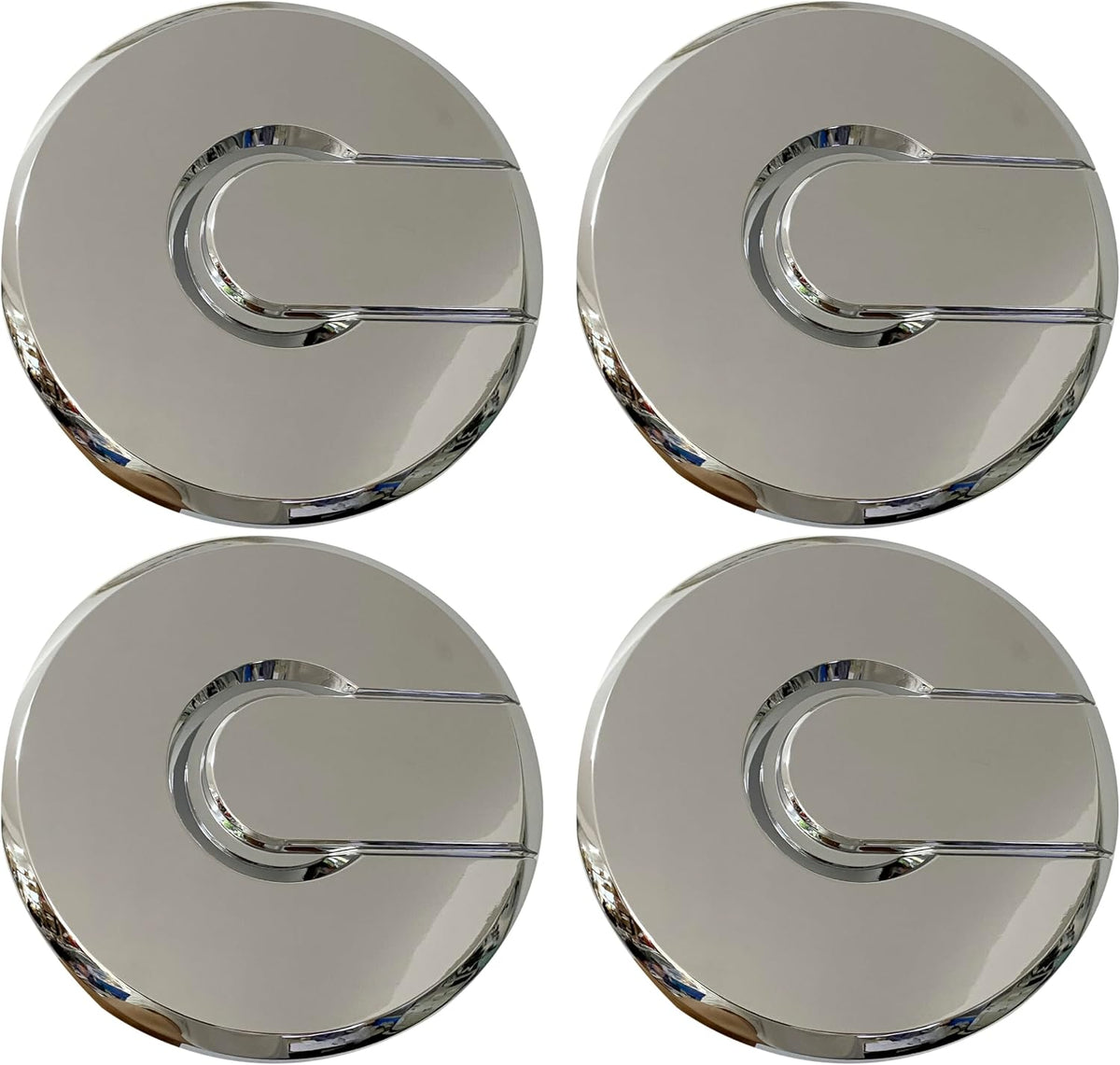 Chrome Wheel Center Cap Silver for Hummer H2 Hub Cap 9595931 9594462 4Pcs