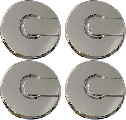 Chrome Wheel Center Cap Silver for Hummer H2 Hub Cap 9595931 9594462 4Pcs