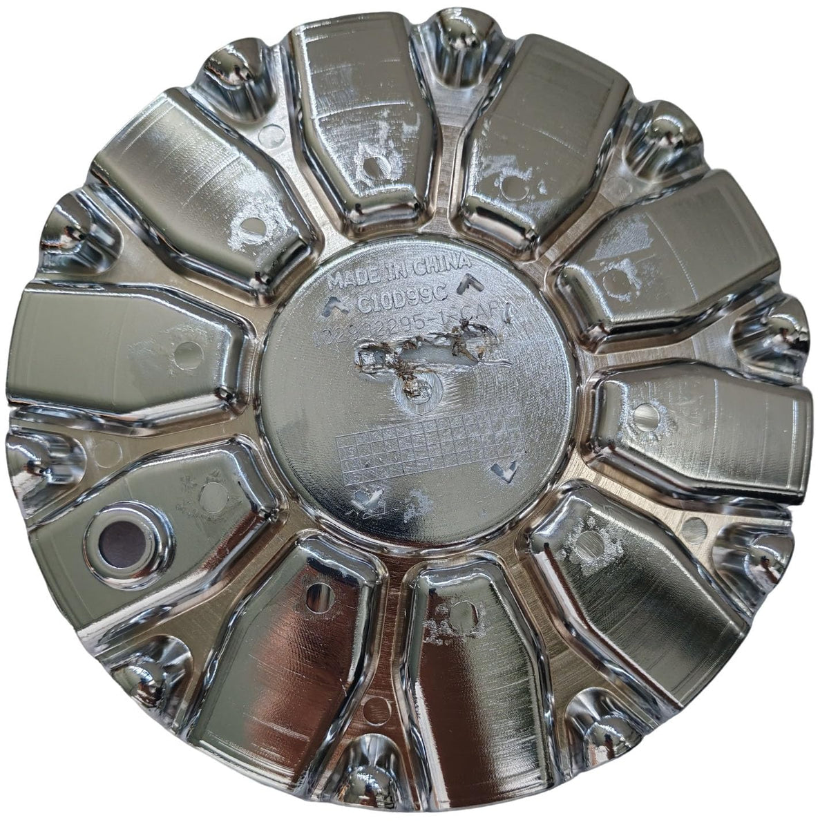 C10D99C Chrome Wheel Center Cap DIP Mortar 10932295-1-CAP 102932295-1-CAP LG1309-17 Hub Cap,4Pcs
