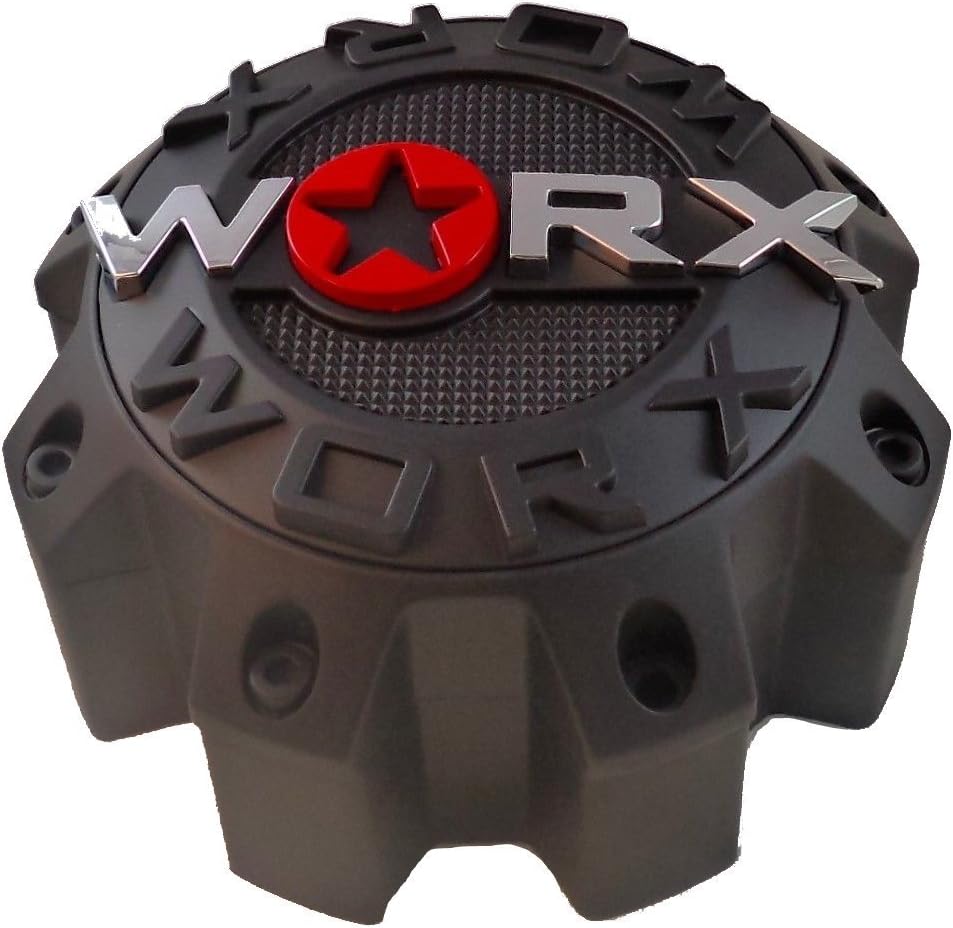 WRX-8808LSB / WORX Alloy 8-Lug Satin Black Bolt On Center Cap (1Pc)