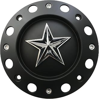 Wheel Center Cap KMC XD Series Rockstar Wheel Hub Cap 1000775 Matte Black 1PC