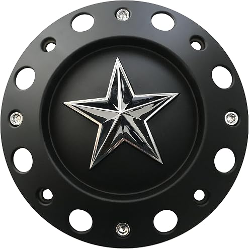 Wheel Center Cap KMC XD Series Rockstar Wheel Hub Cap 1000775 Matte Black 1PC