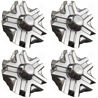 Alba Wheels Chrome Custom Wheel Center Cap # 582L224 (4 CAPS)