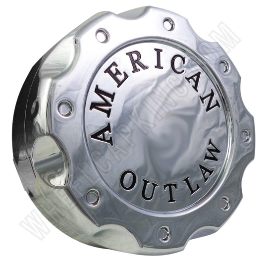 American Outlaw Wheels Chrome Custom Wheel Center Caps # BC-671Z (1 CAP)