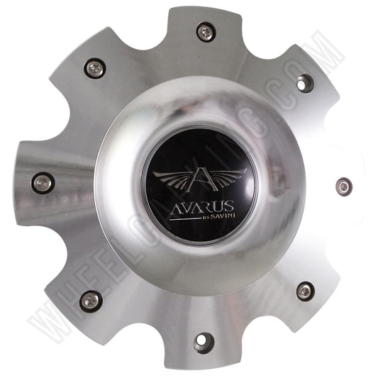 Avarus Wheels Metal / Silver Custom Wheel Center Caps # MS-CAP-Z216 W/ BOLTS (SET OF 1)