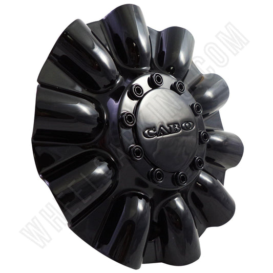 Cabo Wheels Gloss Black Custom Wheel Center Cap # C-177-2 (4 CAPS)