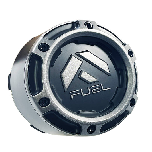 Fuel Wheels Wheel Center Cap Black / Grey Rim Cap # 1005-50SGD (1 CAP) 8 LUG