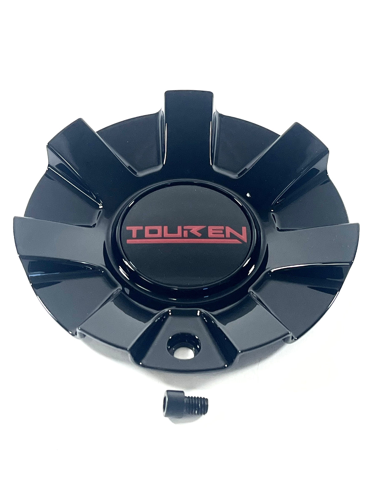 Touren TR60 3260 16" 17" Gloss Black / Red Wheel Rim Center Cap C1032601R (1 CAP)