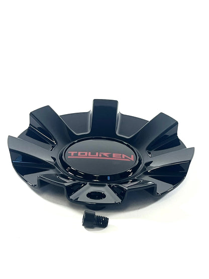 Touren TR60 3260 16" 17" Gloss Black / Red Wheel Rim Center Cap C1032601R (1 CAP)