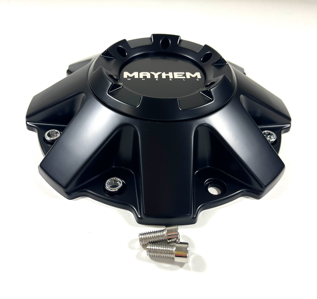 Mayhem Tank Assualt Matte Black Center Cap C108040B01 / C108010MB01 (4 CAPS)
