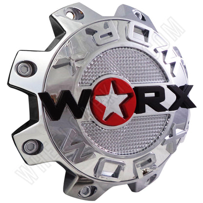Worx Wheels Chrome Custom Wheel Center Caps # 89-8808-CAP, 89-8808 (1 CAP)