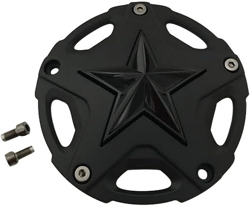 XD XD827 Matte Black CAP W/ GLOSS BLACK STAR - 827CAPMB-GB Wheel Center Cap (1Pc)