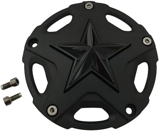 XD XD827 Matte Black CAP W/ GLOSS BLACK STAR - 827CAPMB-GB Wheel Center Cap (1Pc)