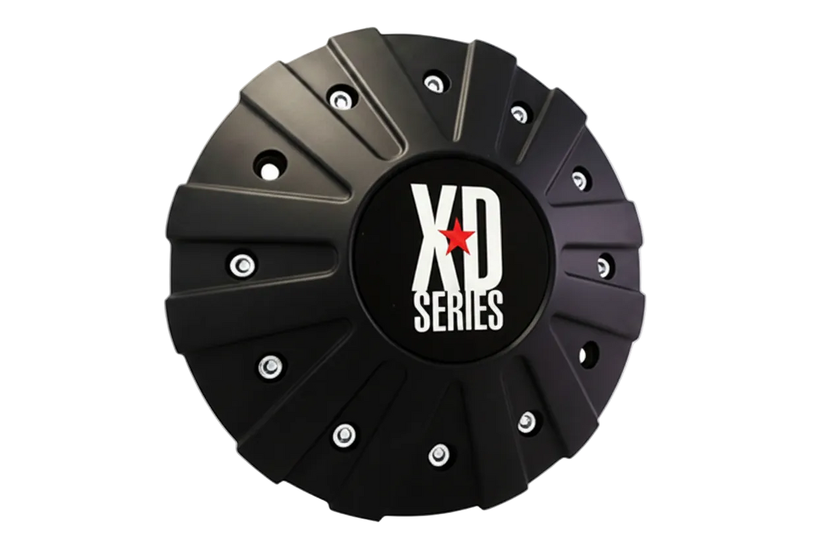 XD 846L215B black wheel center cap front view