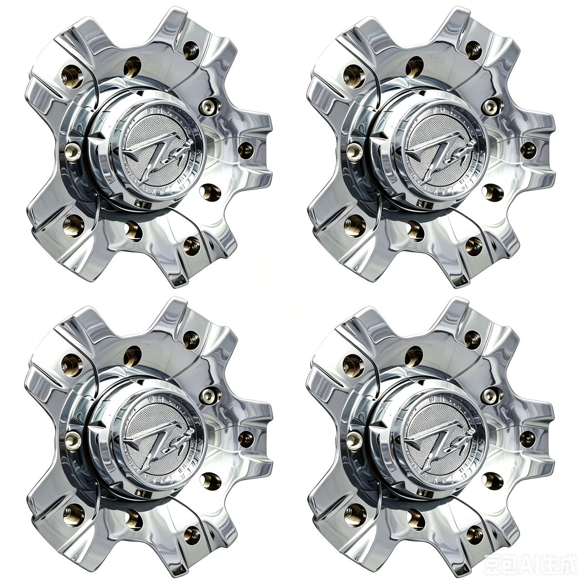 Four ZINIK Z-27 M-346 chrome center caps