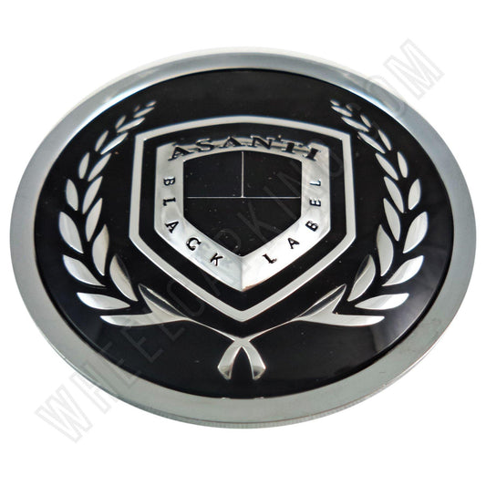 Asanti Black Label Wheels Chrome / Black Custom Wheel Center Cap (1 CAP)
