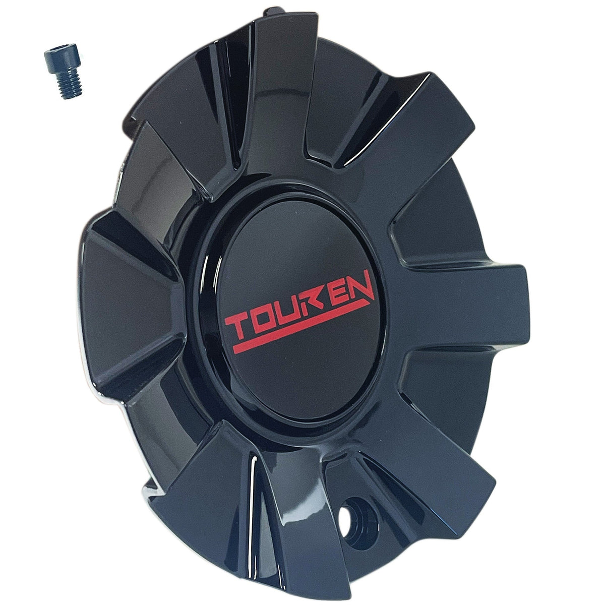 Touren TR60 3260 16" 17" Gloss Black / Red Wheel Rim Center Cap C1032601R (1 CAP)